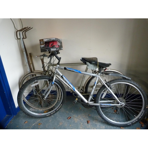 455 - Terrain mountain bike and an Elswick mountain bike, with one Halford's helmet.