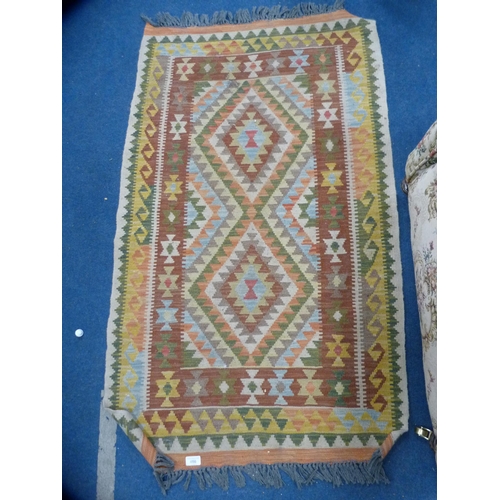 456 - Afghan hand-knotted Kelim rug.