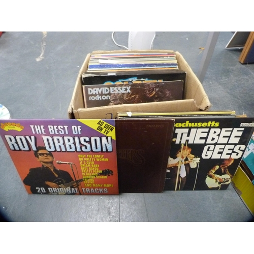 77 - Collection of LPs to include Roy Orbison, Demis Roussos, Dr Hook, The Bee Gees, David Essex, Carpent... 