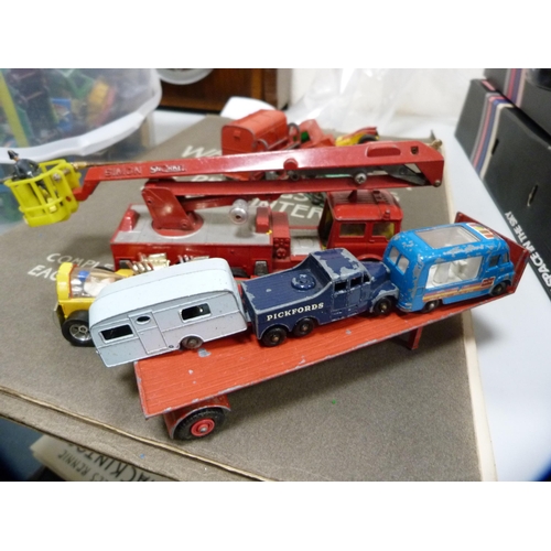 82 - Collection of playworn die cast toys including Lesney etc.