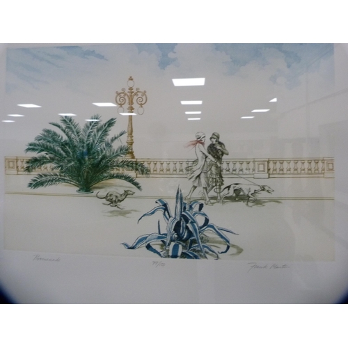 86 - Frank MartinPromenadePencil signed limited edition print, 77/150, and another Sevres Babylon.  ... 