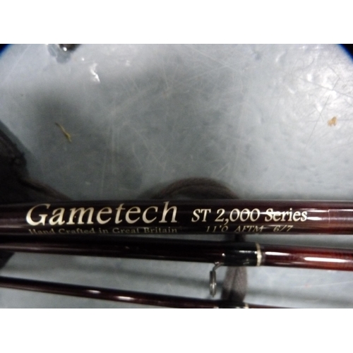 89 - Gametech ST2000 Series two-piece 11ft 6in carbon fly rod.