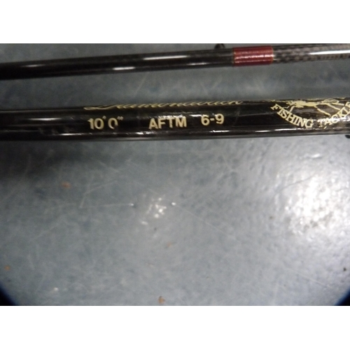 93 - Sue Burgess Diamondback three-piece carbon fly rod.