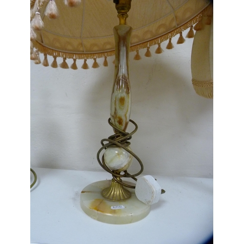 96 - Two table lamps and shades.  (2)