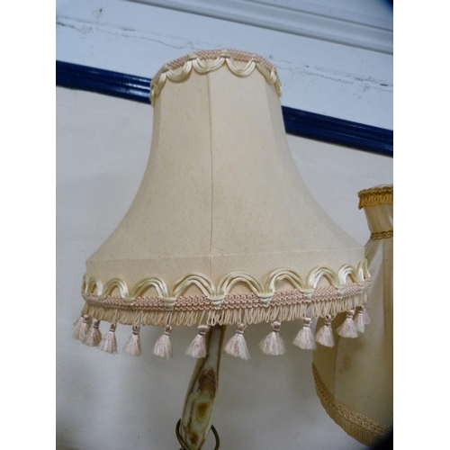 96 - Two table lamps and shades.  (2)