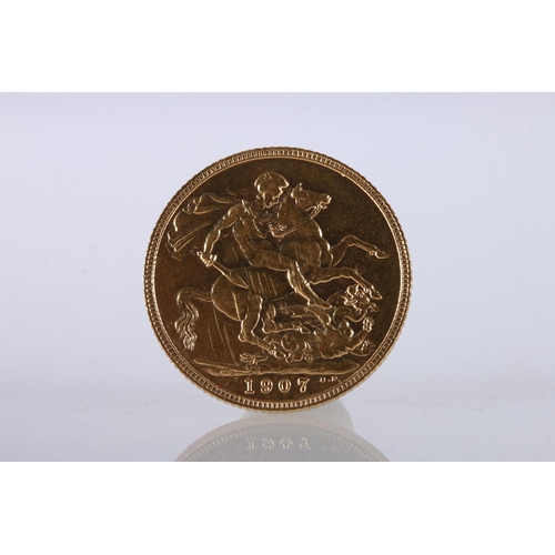 707 - UNITED KINGDOM Edward VII (1901-1910) gold sovereign 1907.