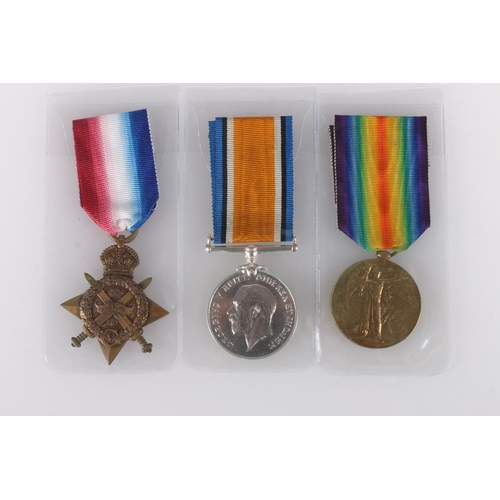 754 - Medals of 3933 Private Robert Wynne of the 2nd Battalion Royal Scots who died of wounds DOW 13th Apr... 