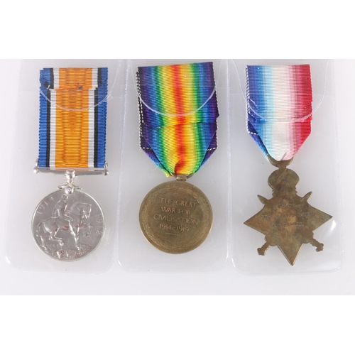 755 - Medals of 3/3463 Private George Anderson of the 1st battalion Black Watch Royal Highlander who was k... 