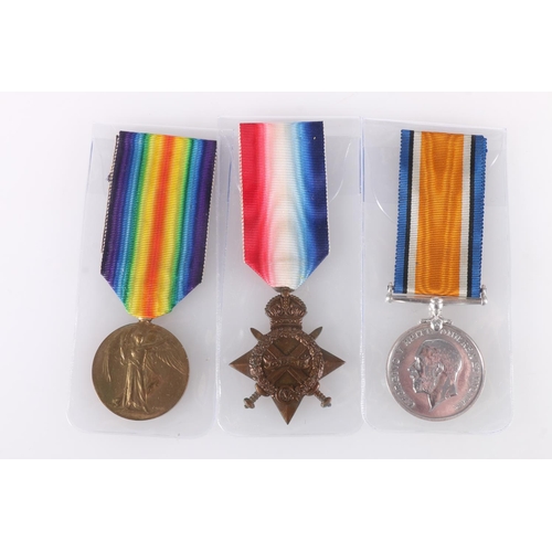 757 - Medals of 17231 Private John Wright of the 6th Battalion King's Own Scottish Borderers who was kille... 