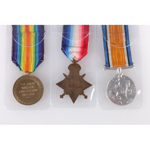 757 - Medals of 17231 Private John Wright of the 6th Battalion King's Own Scottish Borderers who was kille... 