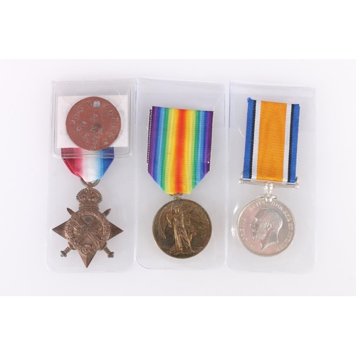 762 - Medals of S/9037 Private John Forbes of the 8th Battalion Seaforth Highlanders who was killed in act... 