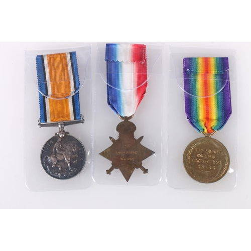 765 - Medals of 11771 Private Mathias Hughes of the 9th Battalion Cameronians (Scottish Rifles) who was ki... 