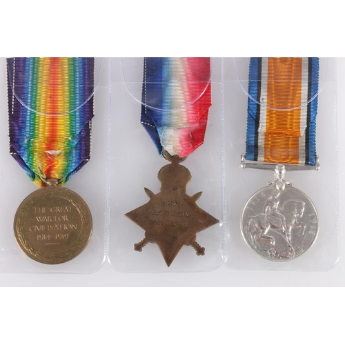 766 - Medals of S/3574 Corporal George Robb of the 2nd Battalion Gordon Highlanders who was killed in acti... 