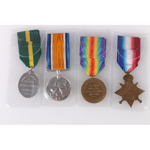 770 - Medals of 1107 and 316733 Sergeant John McTavish of the 13th (Scottish Horse) Battalion Black Watch ... 