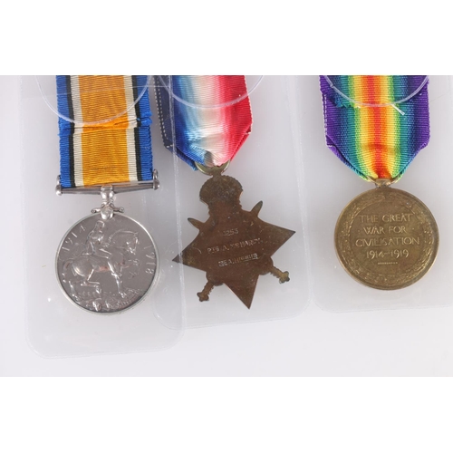 773 - Medals of 1253 Private Alexander McHardy of the 6th Battalion Seaforth Highlanders who was killed in... 