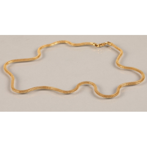 62 - 18ct gold rope chain, 12.3g