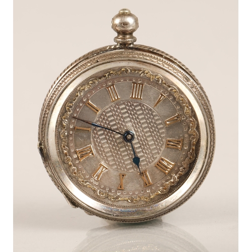 78 - Continental ladies' pocket watch (damaged)