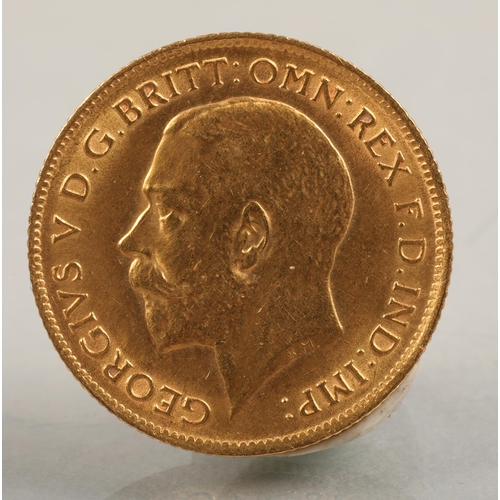 82 - Gold half sovereign, 1913