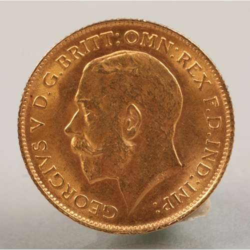 84 - Gold half sovereign, 1913