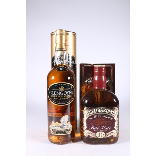 333 - TULLIBARDINE 10 year old pure malt Scotch whisky, old style bottling 75cl 40% abv. boxed and GLENGOY... 