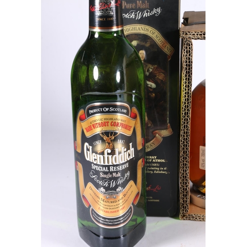 336 - Three bottles of single malt Scotch whisky to include GLENFIDDICH Special Reserve 70cl 40% abv. in C... 