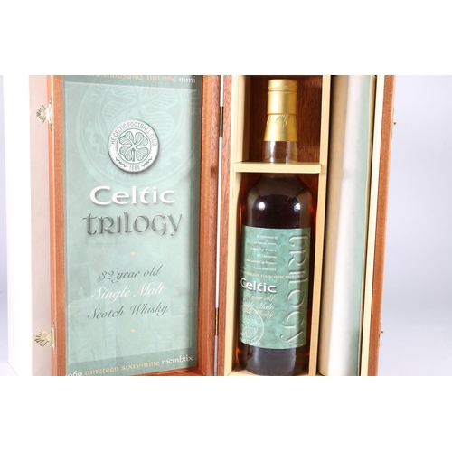 371 - CELTIC TRILOGY 1969 32 year old single malt Scotch whisky, bottled 2001 in celebration of 'an histor... 