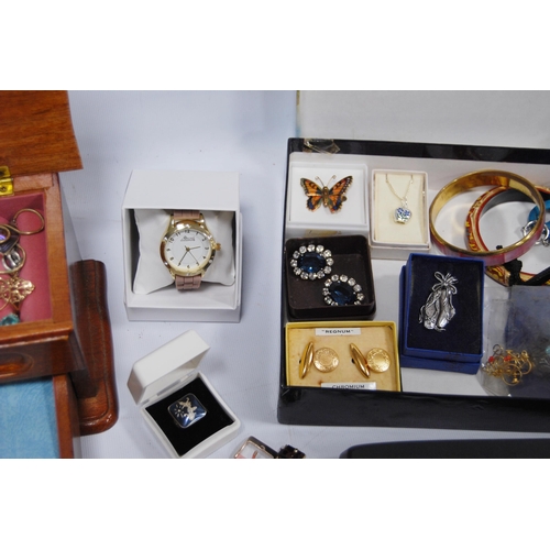 65 - Various fashion watches and sundry silver, costume and other jewellery.