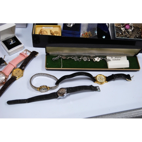 65 - Various fashion watches and sundry silver, costume and other jewellery.