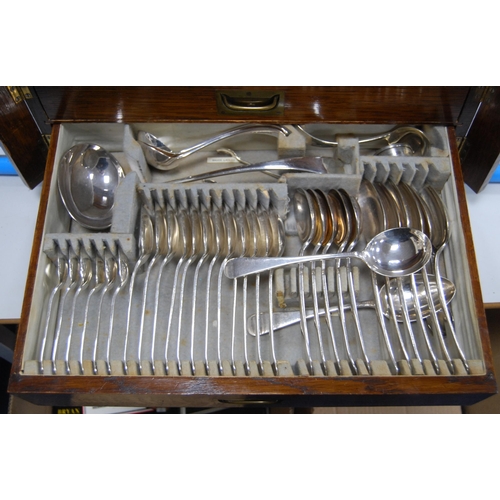 30 - Part suite of EP cutlery by Philip Ashberry & Sons of Sheffield to include carving implements, s... 