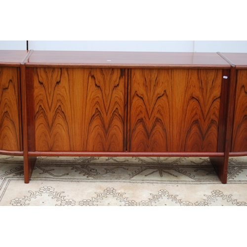 361 - Retro Danish simulated rosewood dining room suite after Niels Otto Møller (Danish, 1920 - 1982) comp... 