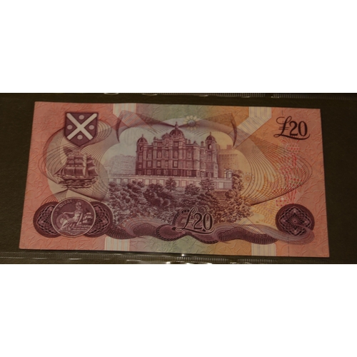 160 - Three Bank of Scotland £20 banknotes, 132-1 issued October 1st 1970, signed Polwarth/Walker, no. A00... 