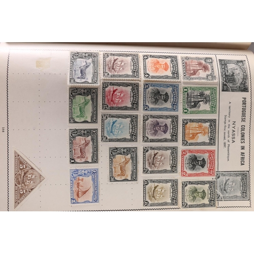 465 - Stamp collection held in a red Movaleaf album, mostly 20th century material including SAAR, RUSSIA, ... 