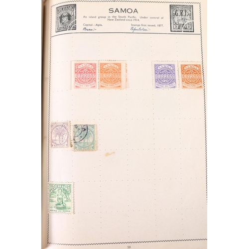 465 - Stamp collection held in a red Movaleaf album, mostly 20th century material including SAAR, RUSSIA, ... 