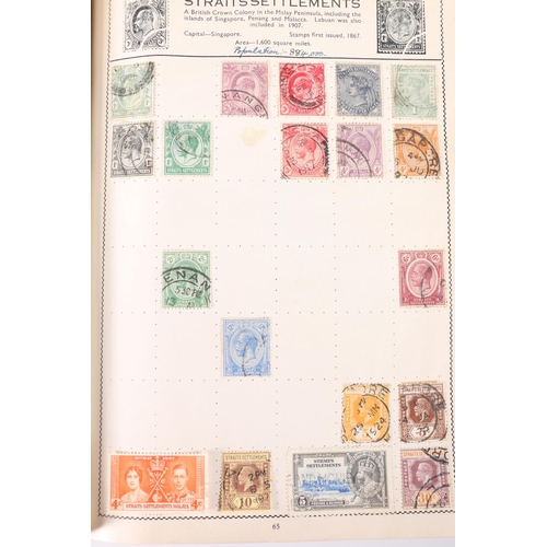 465 - Stamp collection held in a red Movaleaf album, mostly 20th century material including SAAR, RUSSIA, ... 