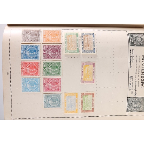 465 - Stamp collection held in a red Movaleaf album, mostly 20th century material including SAAR, RUSSIA, ... 