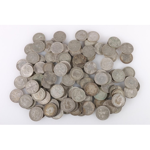 567 - UNITED KINGDOM 500 grade silver 1920-1946 coins from circulation, comprising 102 florins, 1145g gros... 