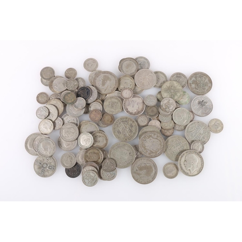 575 - UNITED KINGDOM 500 grade silver coins from circulation including half crowns, florins, shillings, et... 