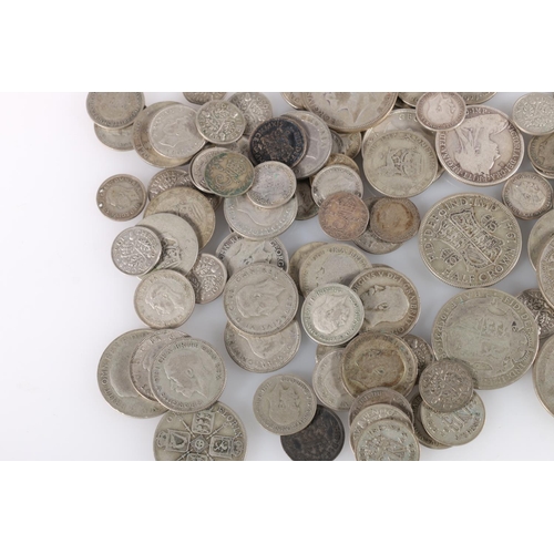 575 - UNITED KINGDOM 500 grade silver coins from circulation including half crowns, florins, shillings, et... 