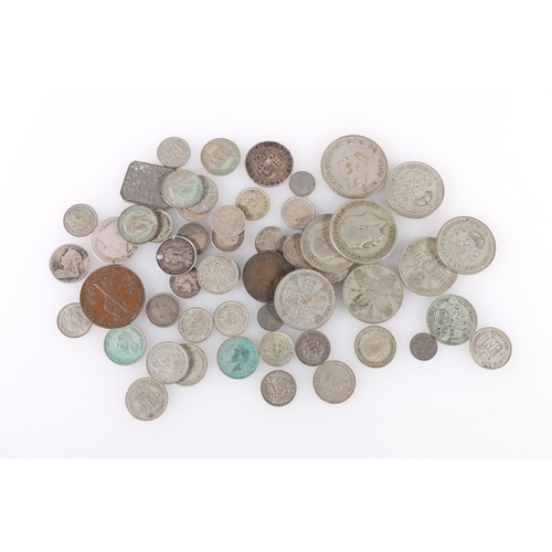 578 - UNITED KINGDOM 500 grade silver coins 1920-1946 to include half crowns, florins etc. 157g gross, pre... 