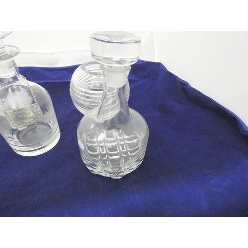 223 - Two decanters including Orrefors glassware