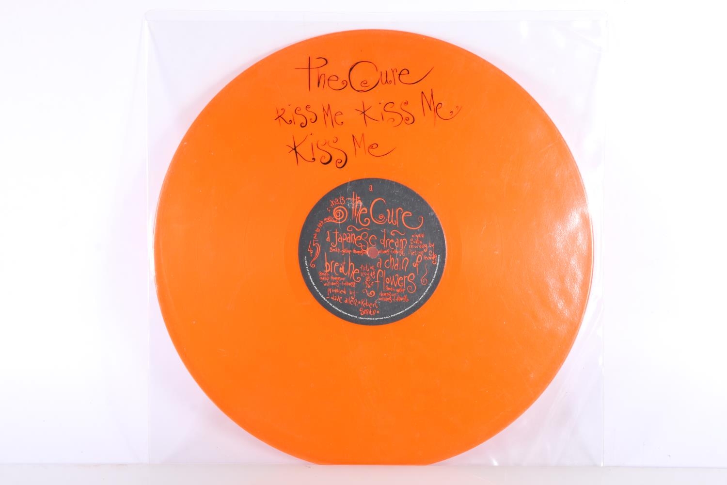 The Cure Kiss Me Kiss Me Kiss Me orange vinyl limited edition 