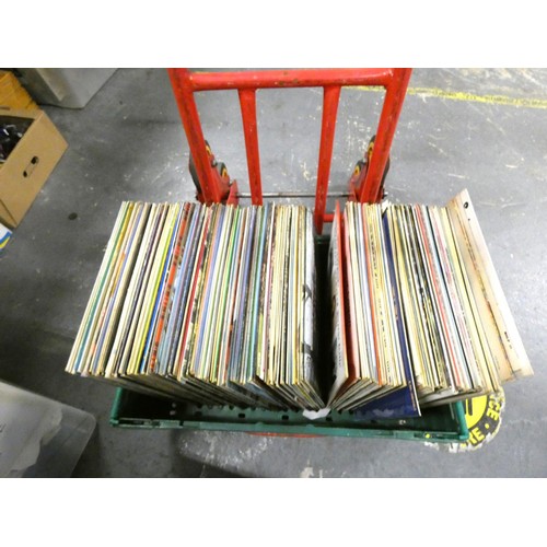 169 - Large crate of various LP records to include country dancing.