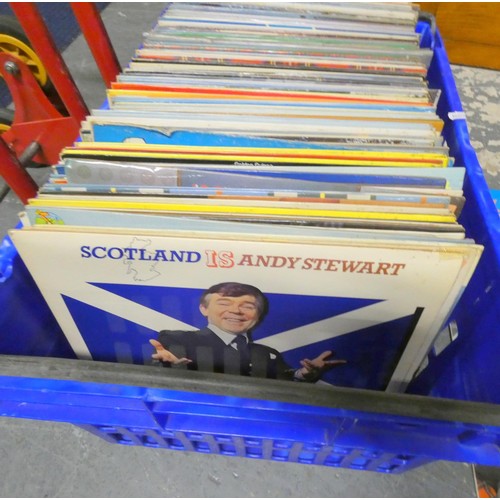 195 - Large box of vintage Highland music.