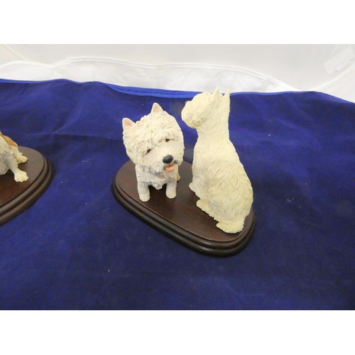 205 - Two Border Fine Arts figure groups including Dogs Galore and King Charles Cavelier Spaniel. 