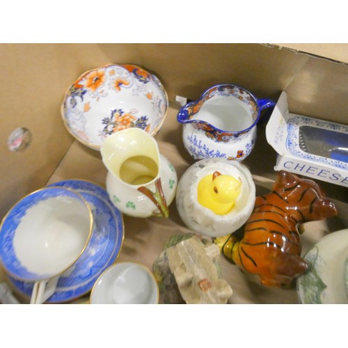 278 - Large box of various tea ware etc including Poole