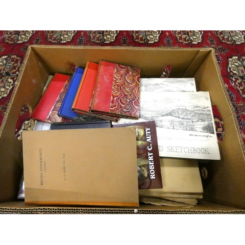 289 - Box of vintage books including Wainwrights