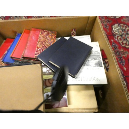 289 - Box of vintage books including Wainwrights