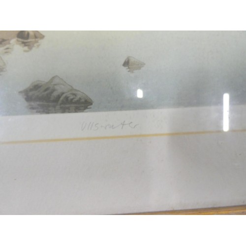 317 - Pencil signed limited edition of Ullswater by Simon Bull