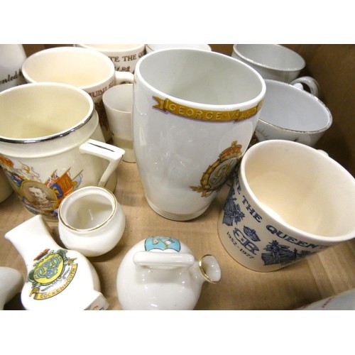 321 - Collection of commemorative ware.