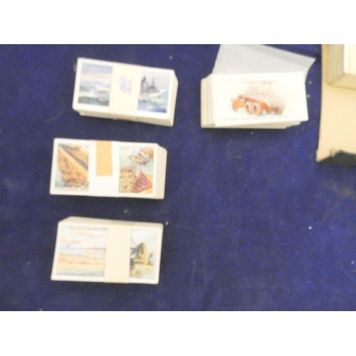 343 - Large box of cigarette cards, Trains, Space, mainly Churchman's, Wills, Players